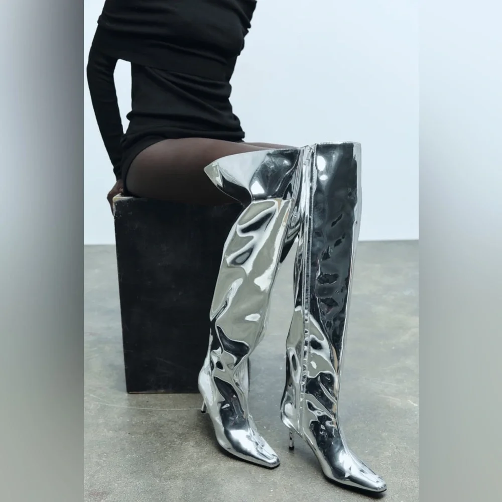 Zara metallic over